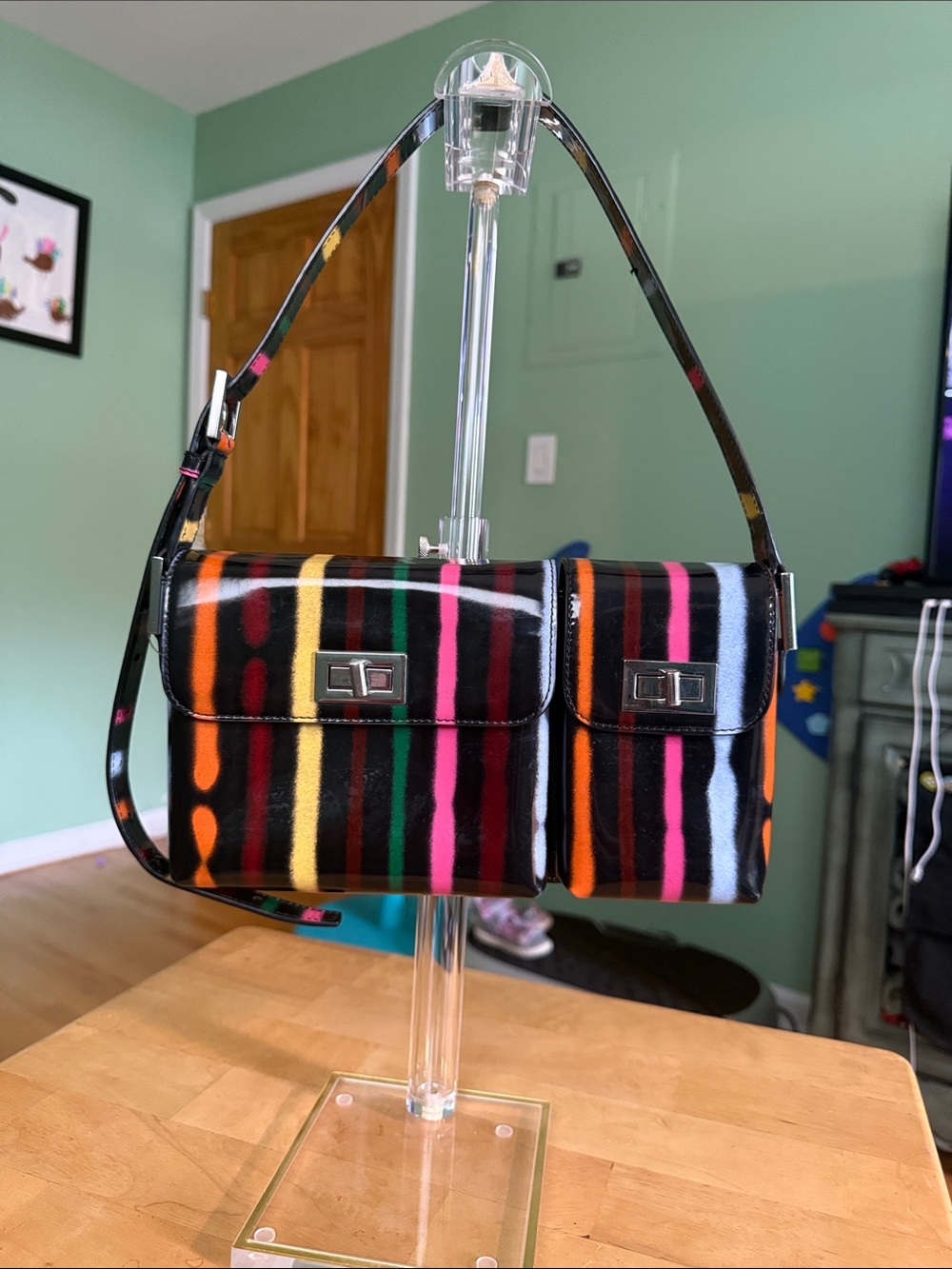 By Far Billy Multicolor Shoulder Bag, like new condition.